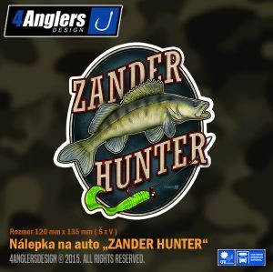 Nálepka Zander Hunter Zubáč